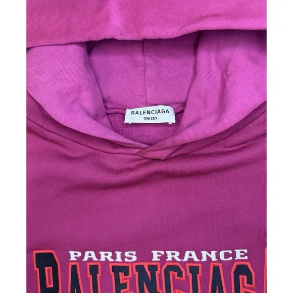 Balenciaga Authentic Jersey Apparel Embroidered Hoodie - Picture 4 of 6